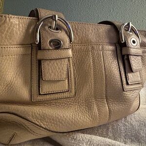 Vintage Coach Soho Pebbled Leather Shoulder Bag
